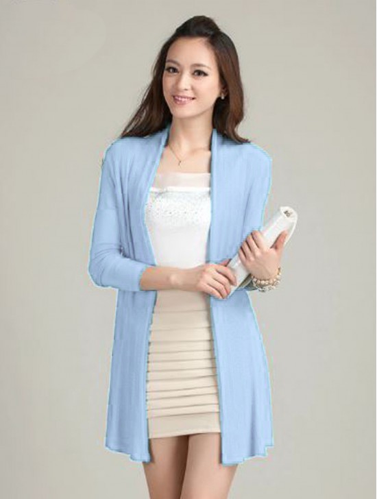 Mercerized Cotton Cardigan